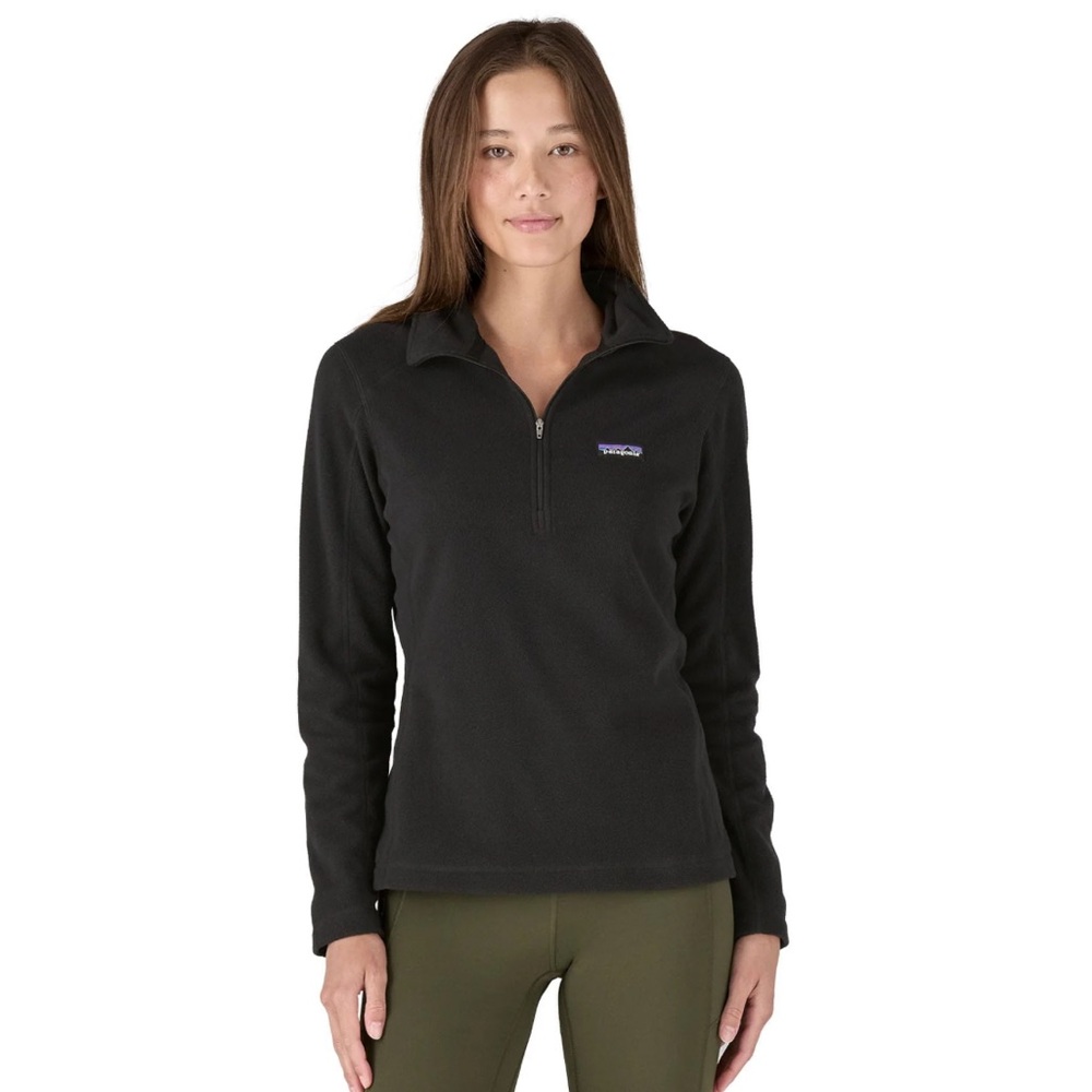 Patagonia/Womens/Micro D 1/4 Zip/Very Good/Black/Sz Small